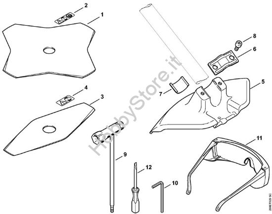 Attrezzi di taglio, utensili Decespugliatrici spalleggiabilli (FR) FR 125 SEA della marca STIHL