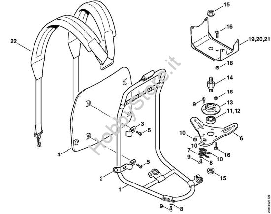 Telaio Decespugliatrici spalleggiabilli (FR) FR 135 SEA della marca STIHL