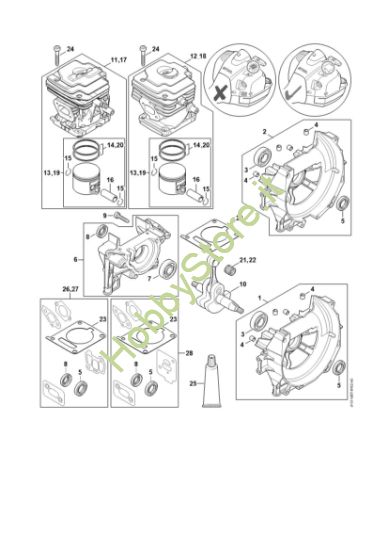 Picture of Carter albero a gomito, cilindro FR 410 C-E