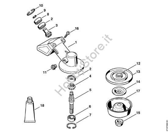 Riduttore Decespugliatrici spalleggiabilli (FR) FR 450 della marca STIHL