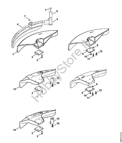 Riparo Decespugliatrici spalleggiabilli (FR) FR 450 della marca STIHL
