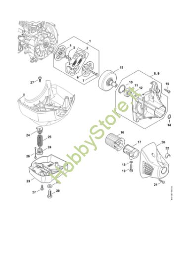 Picture of Frizione, scatola frizione FR 460 TC-E