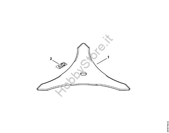 Lama da boscaglia 250-3 FS Attrezzi di taglio Lama da boscaglia 250-3 della marca STIHL