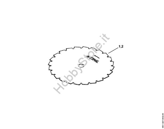 Sega circolare 200-22, dente a scalpello HP FS Attrezzi di taglio Sega circolare MZ 200-22 HP della marca STIHL