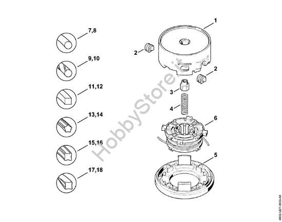 Testa falciante AutoCut 30-2 FS Attrezzi di taglio Testa falciante AutoCut 30-2 della marca STIHL