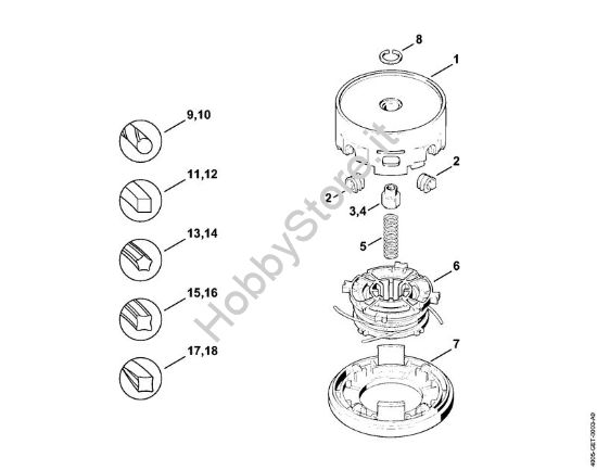 Testa falciante AutoCut 40-4 FS Attrezzi di taglio Testa falciante AutoCut 40-4 della marca STIHL