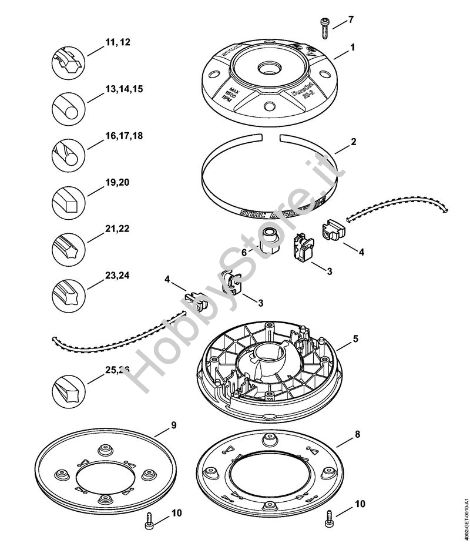 Testa falciante DuroCut 20-2 FS Attrezzi di taglio Testa falciante DuroCut 20-2 della marca STIHL