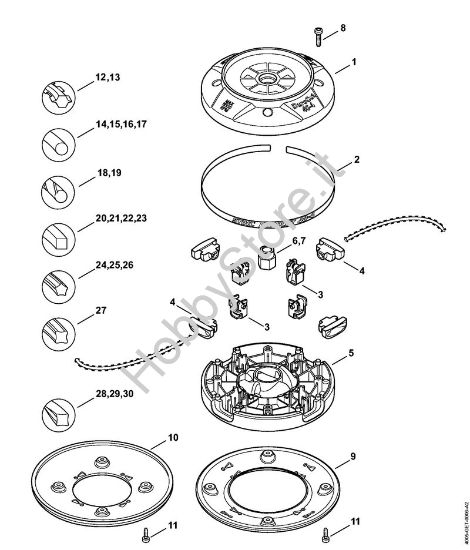 Testa falciante DuroCut 40-4 FS Attrezzi di taglio Testa falciante DuroCut 40-4 della marca STIHL
