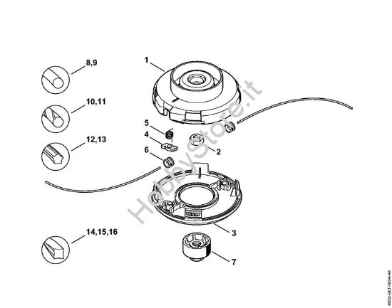 Testa falciante FixCut 25-2 FS Attrezzi di taglio Testa falciante FixCut 25-2 della marca STIHL