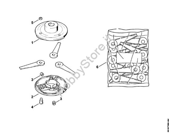 Testa falciante PolyCut 10-3 FS Attrezzi di taglio Testa falciante PolyCut 10-3 della marca STIHL