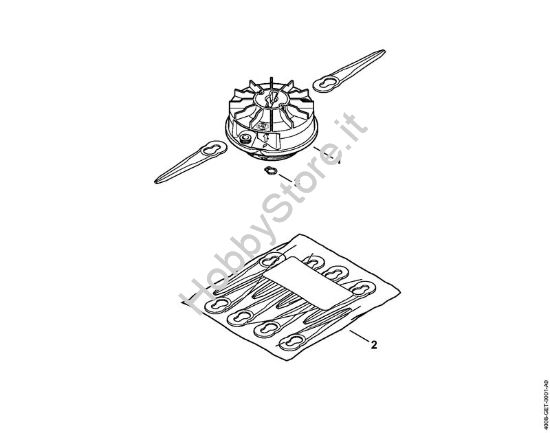 Testa falciante PolyCut 2-2 FS Attrezzi di taglio Testa falciante PolyCut 2-2 della marca STIHL
