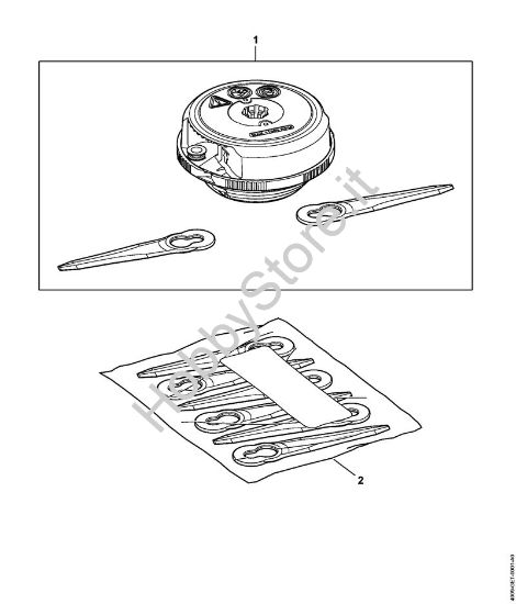 Testa falciante PolyCut 3-2 FS Attrezzi di taglio Testa falciante PolyCut 3-2 della marca STIHL
