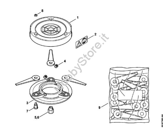 Testa falciante PolyCut 41-3 FS Attrezzi di taglio Testa falciante PolyCut 41-3 della marca STIHL