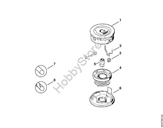 Testa falciante SuperCut 20-1 FS Attrezzi di taglio Testa falciante SuperCut 20-1 della marca STIHL