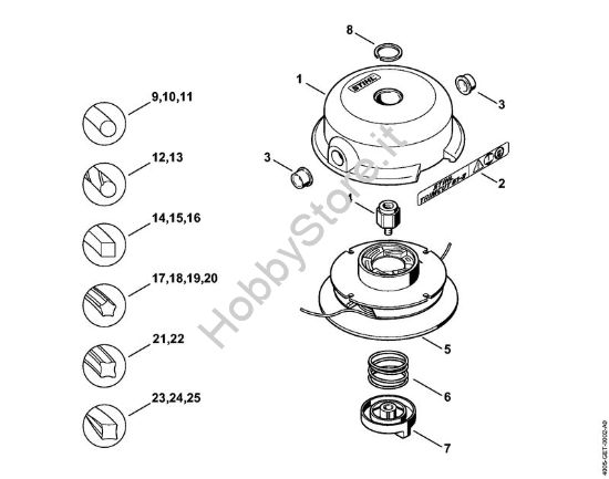 Testa falciante TrimCut 51-2 FS Attrezzi di taglio Testa falciante TrimCut 51-2 della marca STIHL