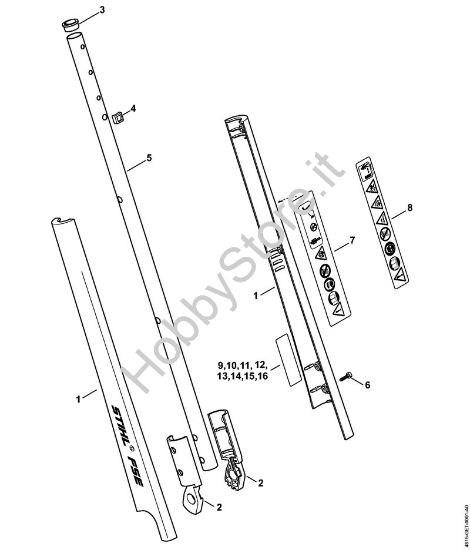 Stelo Trimmer elettrici (FE, FSE) FSE 31 della marca STIHL
