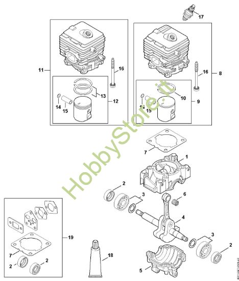Picture of Carter albero a gomito, cilindro BG 56 C-E D