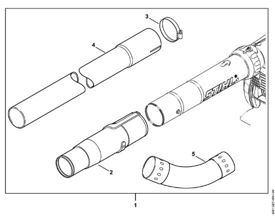 Corredo dispositivo pulizia grondaia Soffiatori (BG, BR) BG 86 C-E D della marca STIHL