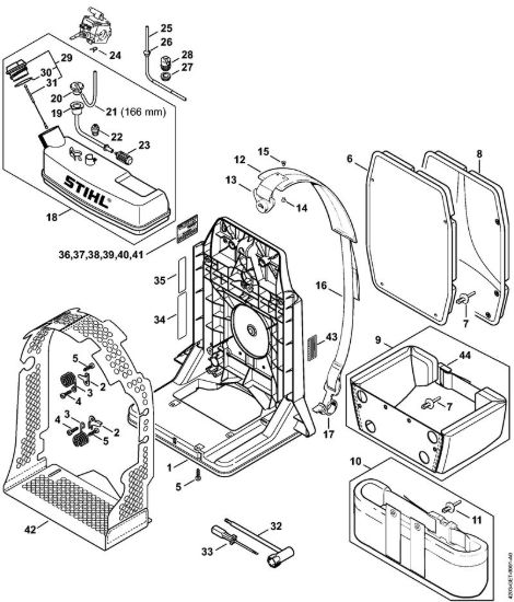 Dorsale Soffiatori (BG, BR) BR 380 della marca STIHL