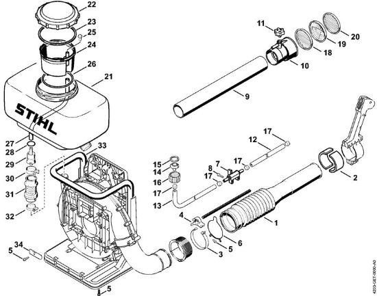 Kit di transformazione BR/SR Soffiatori (BG, BR) BR 420 C della marca STIHL