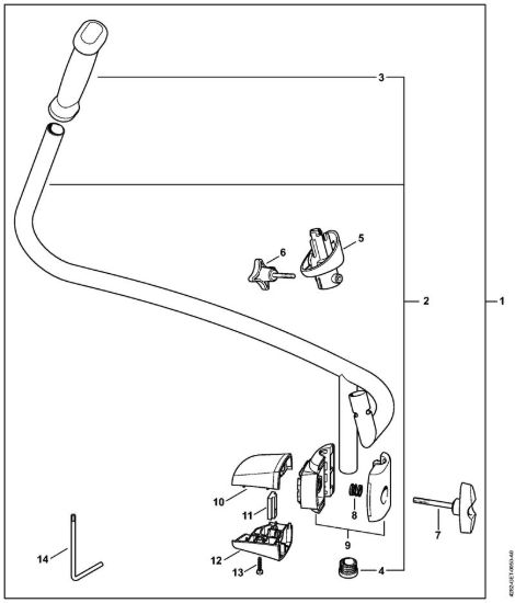 Impugnatura a manubrio Soffiatori (BG, BR) BR 700 della marca STIHL