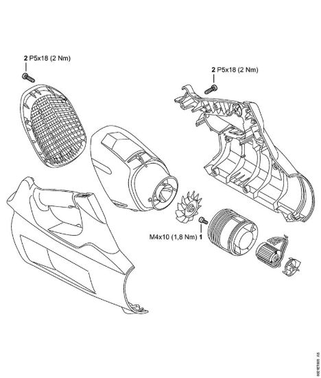 Coppie di serraggio Soffiatori a batteria (BGA) BGA 100 della marca STIHL