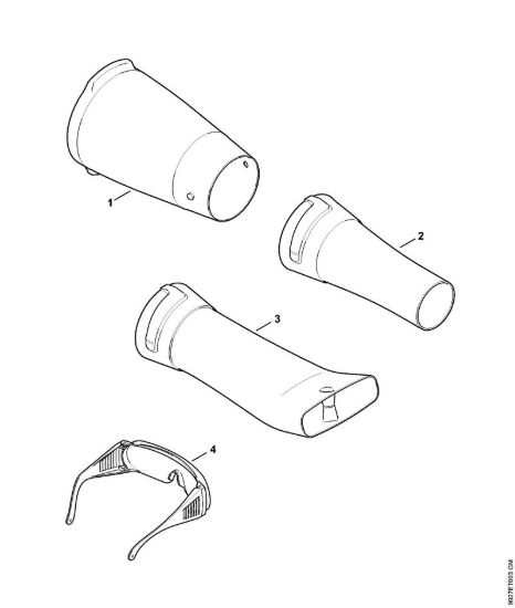 Tubo soffiatore, accessori Soffiatori a batteria (BGA) BGA 85 della marca STIHL