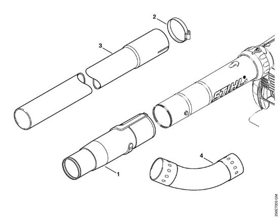 Corredo dispositivo pulizia grondaia Trituratori ad aspirazione (SH) SH 86 C-E D della marca STIHL