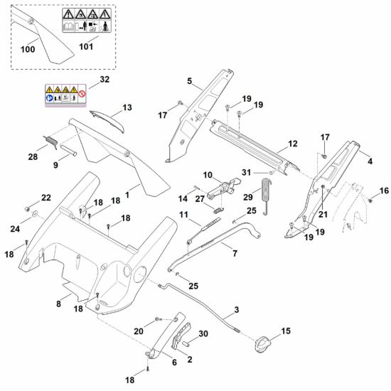 Picture of B - Telaio, regolazione altezza RME 545.0