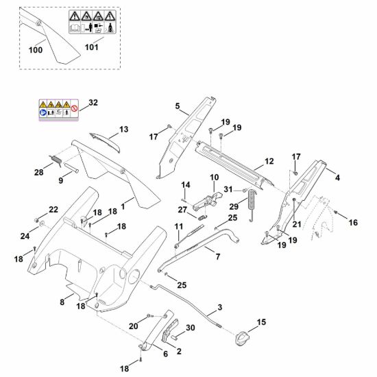 Picture of C - Telaio, regolazione altezza RME 545.0 V
