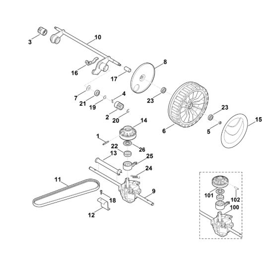 Picture of E - Asse posteriore, cambio RME 545.0 V