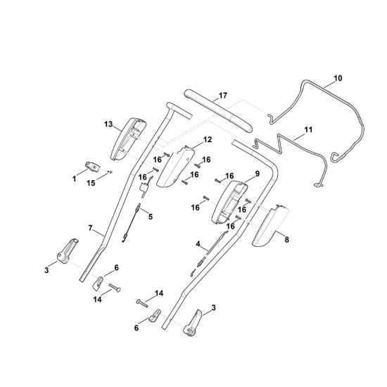 Picture of A - Parte superiore manubrio RM 2.0 RT