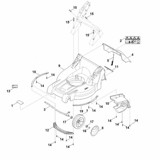 Picture of B - Scocca, asse anteriore RM 448.0 PC