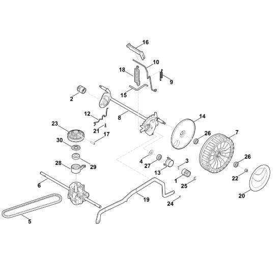 Picture of C - Regolazione altezza asse posteriore RM 448.0 VC