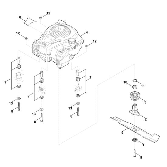 Picture of D - Motore, lama RM 448.0 VC