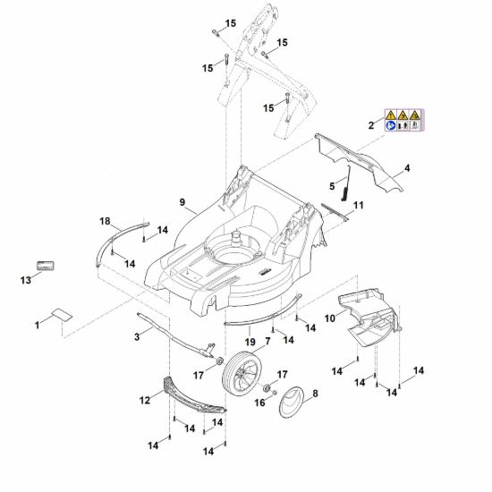 Picture of B - Scocca, asse anteriore RM 448.1 PC