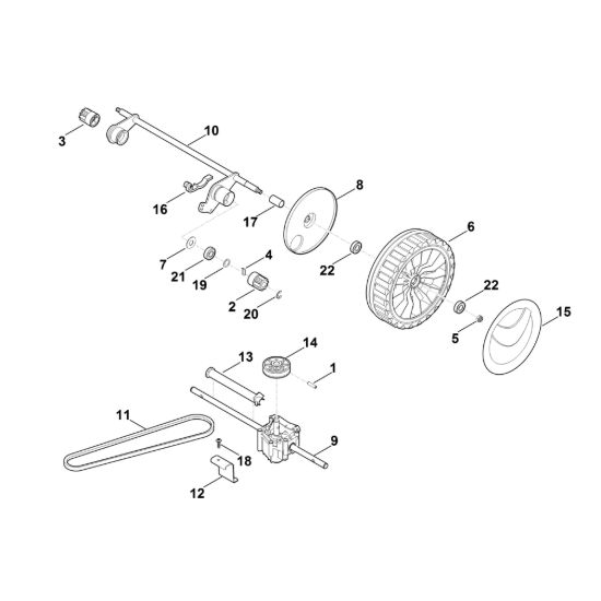 Picture of E - Asse posteriore, cambio RM 545.0 T