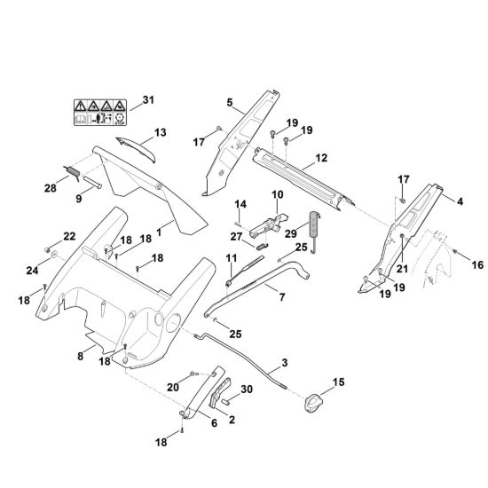 Picture of C - Telaio, regolazione altezza RM 545.0 V