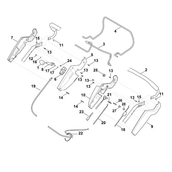 Picture of A - Parte superiore manubrio RM 545.0 VE