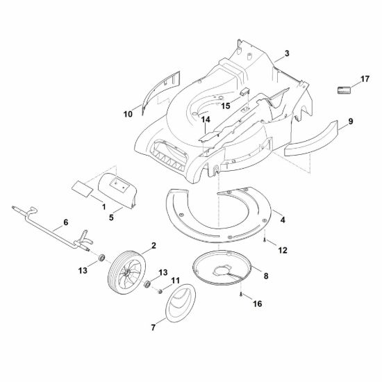 Picture of D - Scocca, asse anteriore RM 545.0 VE