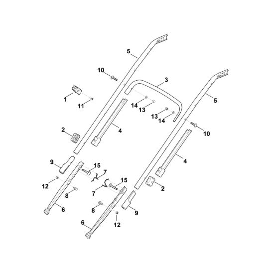 Picture of B - Parte inferiore manubrio RM 545.0 VR
