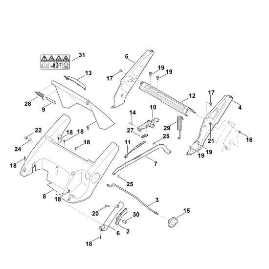 Picture of C - Telaio, regolazione altezza RM 545.0 VR