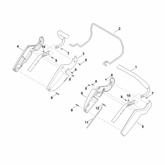 Picture of A - Parte superiore manubrio RM 545.1