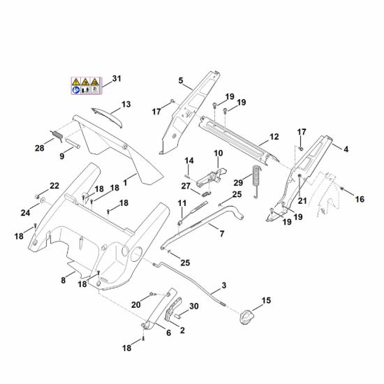 Picture of C - Telaio, regolazione altezza RM 545.1