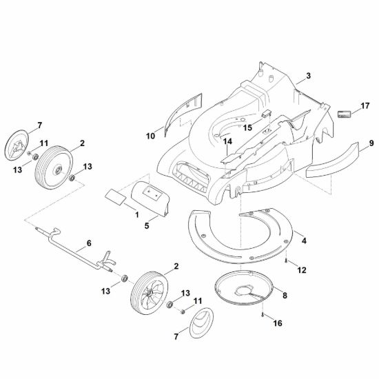 Picture of D - Scocca, asse anteriore RM 545.1 T