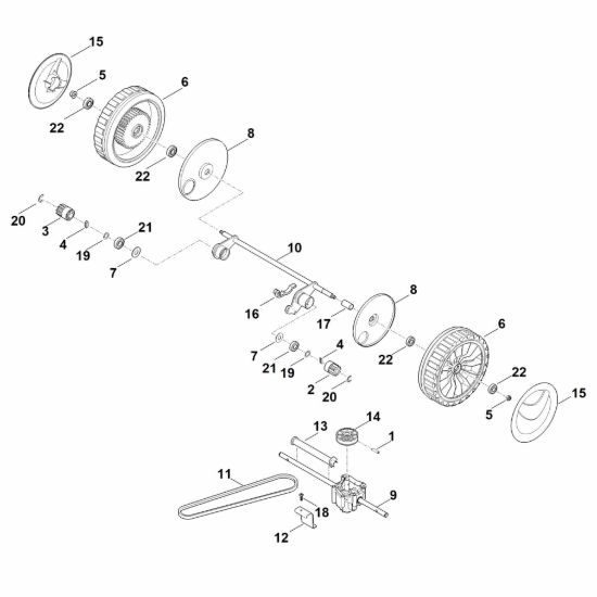 Picture of E - Asse posteriore, cambio RM 545.1 T