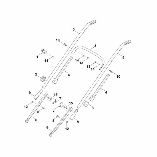 Picture of B - Parte inferiore manubrio RM 545.1 V