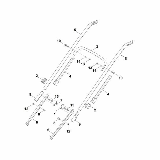 Picture of B - Parte inferiore manubrio RM 545.1 VE