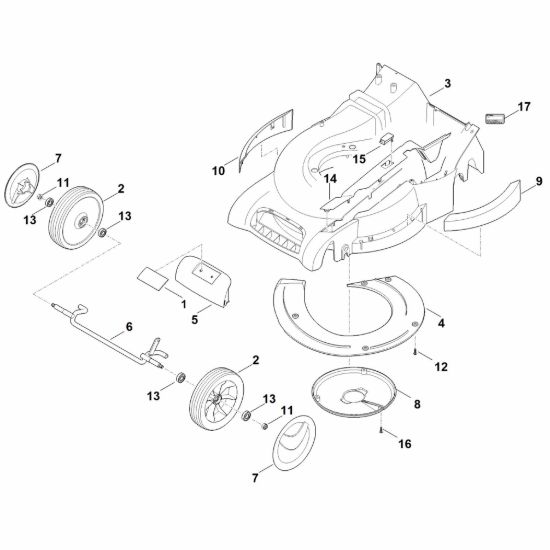 Picture of D - Scocca, asse anteriore RM 545.1 VE