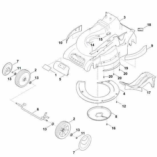 Picture of D - Scocca, asse anteriore RM 545.1 VM